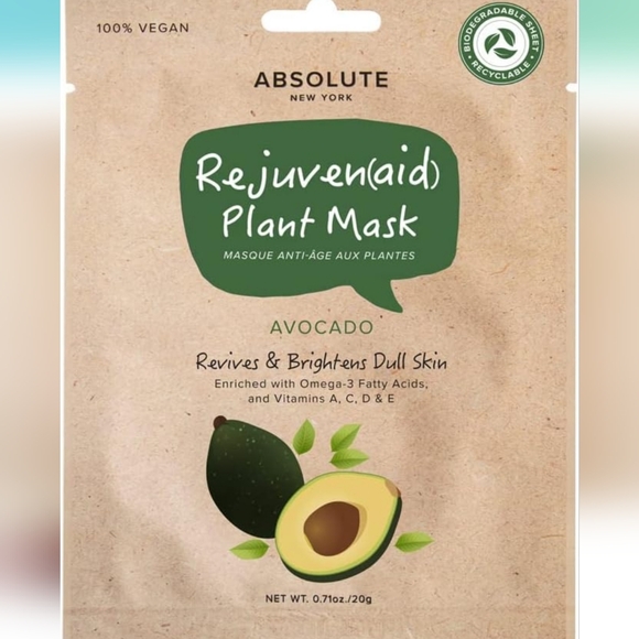 6pcs Rejuvenating Avocado Plant Mask - Green - Picture 1 of 1